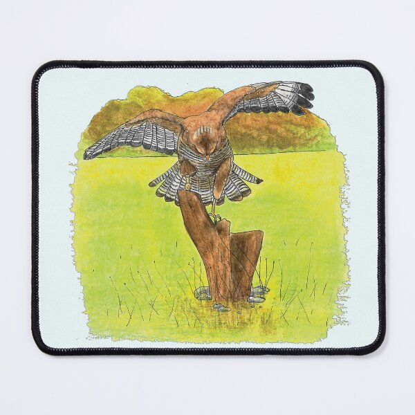 Item preview, Wild buzzard landing in a field designed and sold by Les illustrations d'Adėle L..