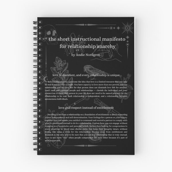 Item preview, Relationship Anarchy Manifesto (1 of 3) designed and sold by CapsizeDarksea.