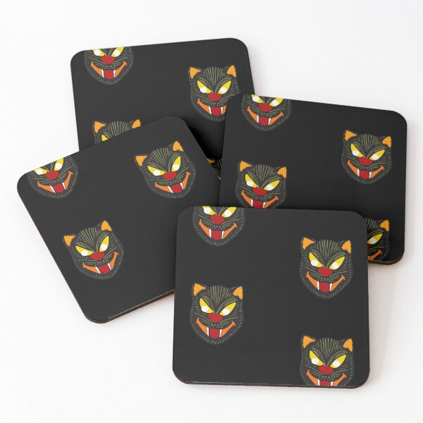 Item preview, 80s Black Cat Halloween Mask designed and sold by notastranger.