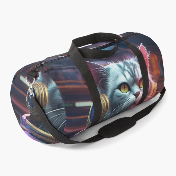 Item preview, Cyberpunk Cat Captain Violet Meow Shaggy Town designed and sold by GrinGalore.