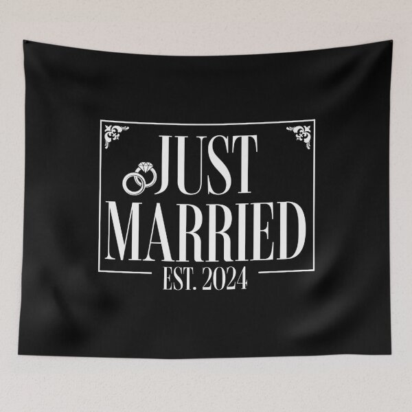 Item preview, Just Married Est 2024 designed and sold by Affyboss6.