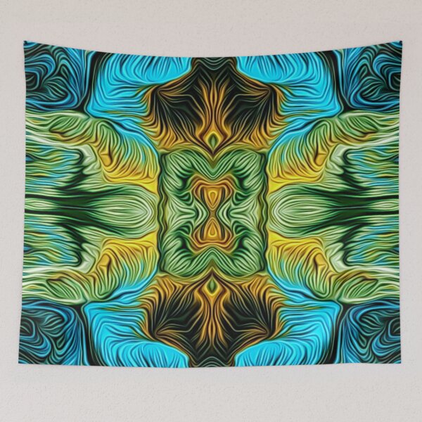 Item preview, Golden backwater designed and sold by FluidArtByLK.
