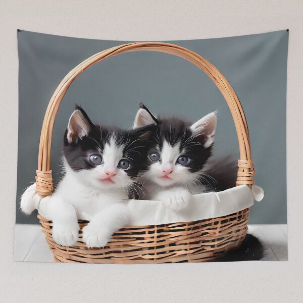 Item preview, Kittens Playing In A Basket designed and sold by KoliBabb.