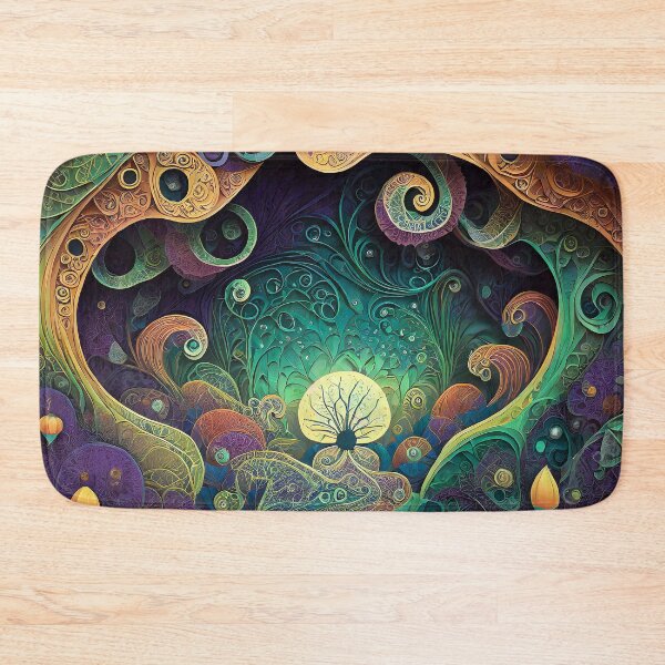 Item preview, Psychedelic Wood Tale | Fractals and Mandalas | Sublime Nature designed and sold by monkeybusiness.pt.