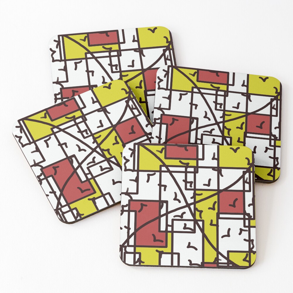 Item preview, Coasters (Set of 4) designed and sold by blastercreation.