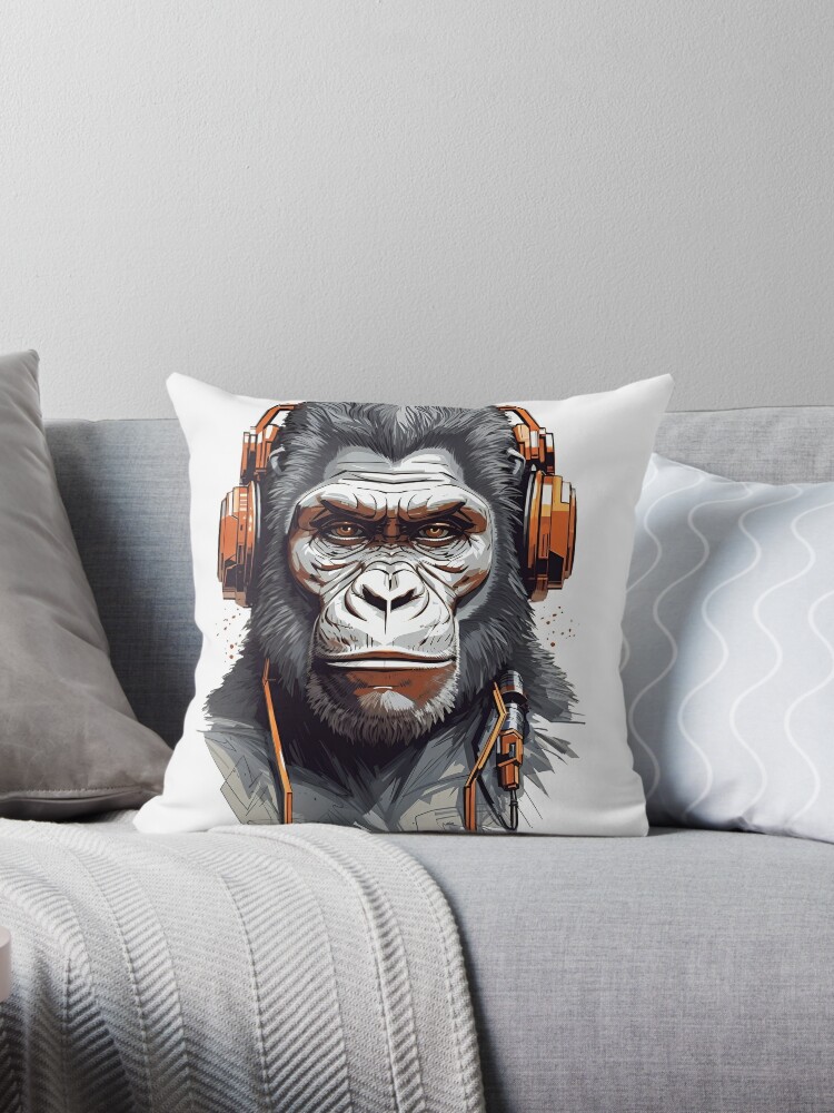 GORILLA THROW PILLOW