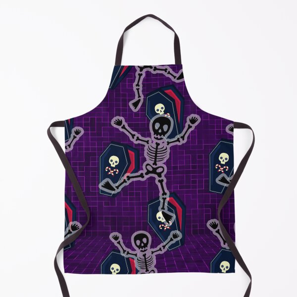 Item preview, Kawaii Dancing Skeletons Halloween Cyber Goth Purple Design designed and sold by Soundpups.