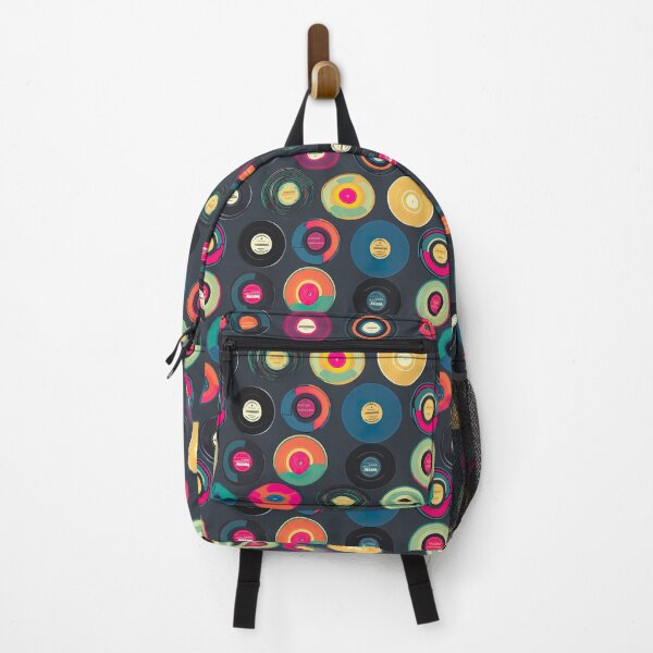 Item preview, Retro Vinyl Records Print designed and sold by Inky-Spiration.