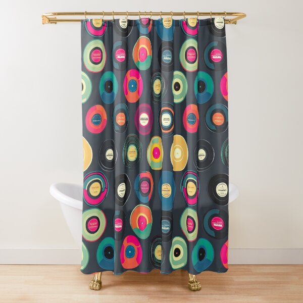 Ultimate Vinyl Record Collection Shower Curtain for Sale by