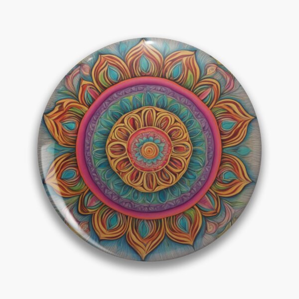 Item preview, rainbow colored mandala designed and sold by dijitaldebiz.