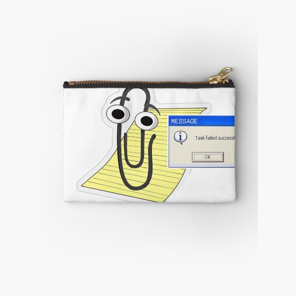 Item preview, clippy relaxing assistant task failed sucessfuly 20's nostagia designed and sold by sonizma.