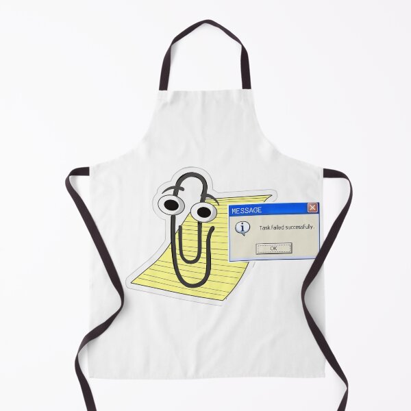 Item preview, clippy relaxing assistant task failed sucessfuly 20's nostagia designed and sold by sonizma.