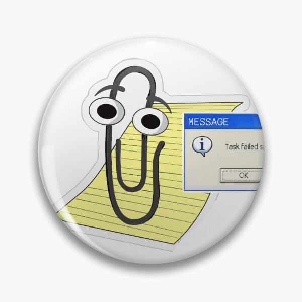 Item preview, clippy relaxing assistant task failed sucessfuly 20's nostagia designed and sold by sonizma.
