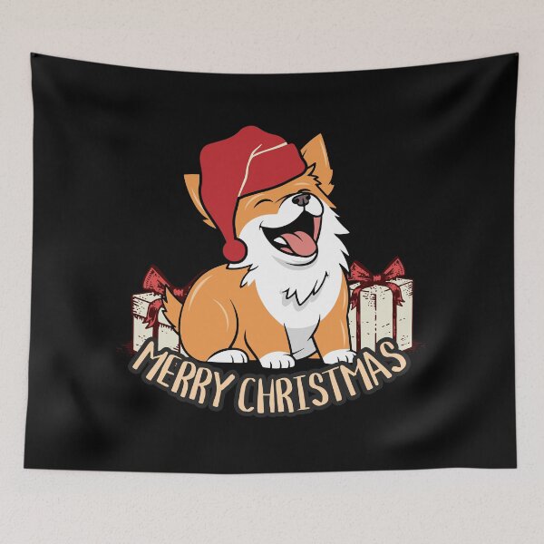 Item preview, Corgi Merry Christmas designed and sold by Khihi.