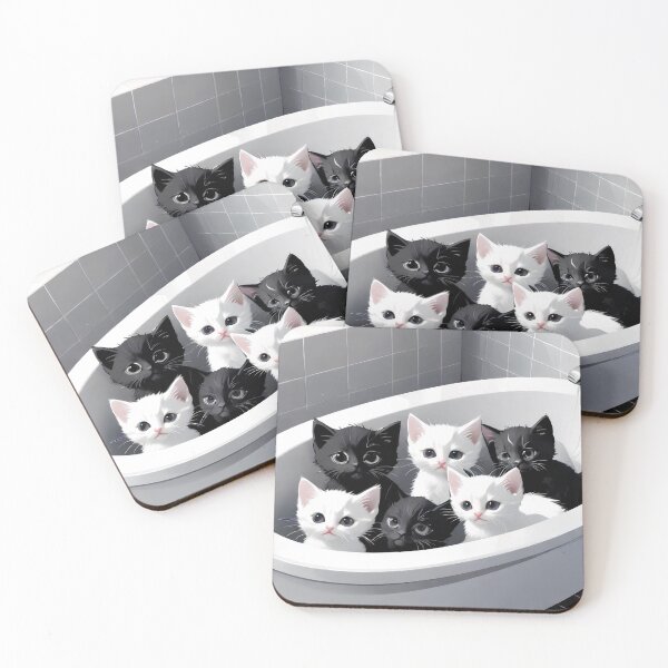 Item preview, Kittens Playing In A Tub designed and sold by KoliBabb.