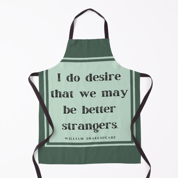 Item preview, Better Strangers Insult Shakespeare Quote As You Like It Green Square designed and sold by Sunshine-Dreams.
