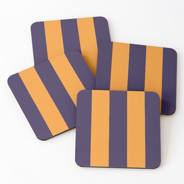 Item preview, Large NAVY BLUE and ORANGE Vertical STRIPES designed and sold by RachelMacht.
