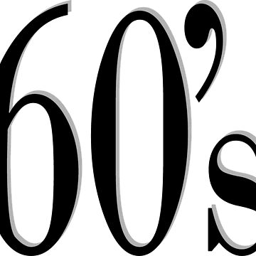 Sessenta 60's Sticker for Sale by GirlaineSQ