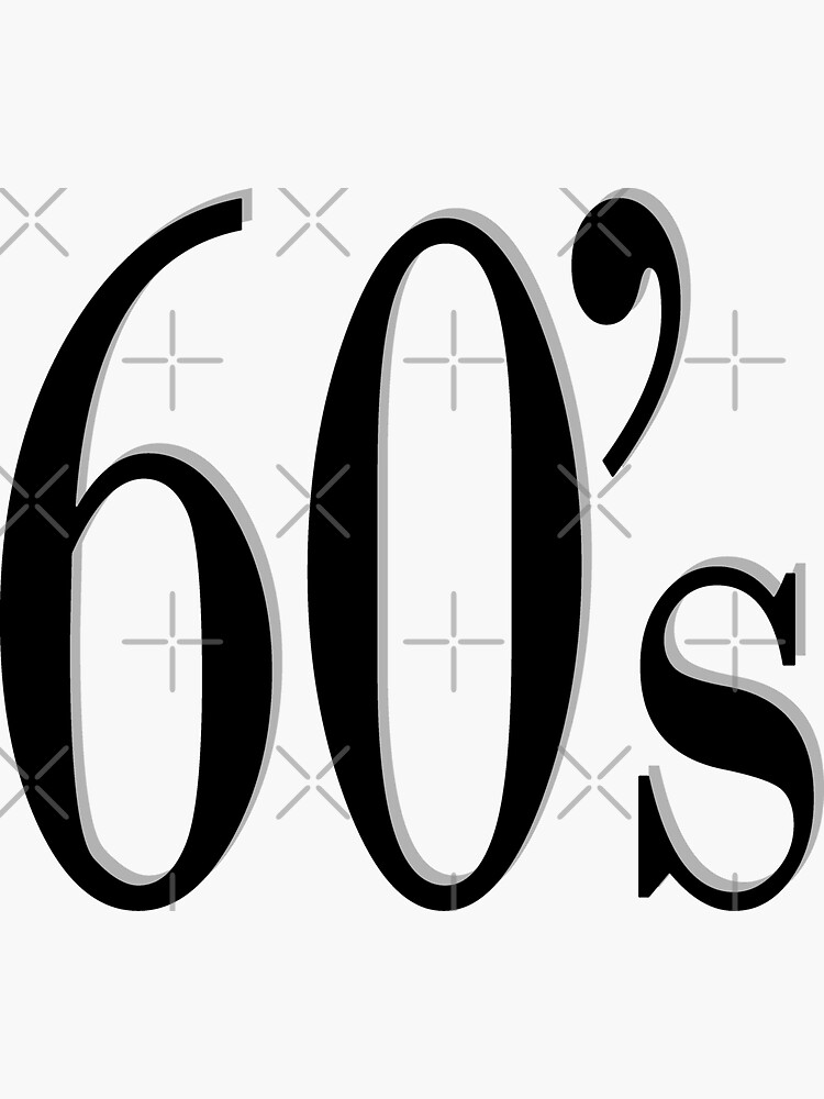 Sessenta 60's Sticker for Sale by GirlaineSQ