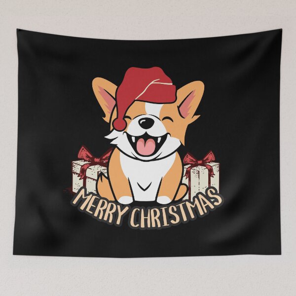 Item preview, Corgi Merry Christmas designed and sold by Khihi.