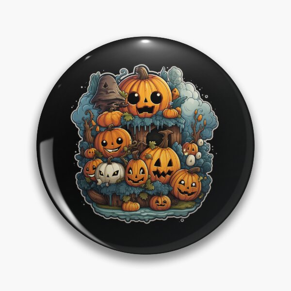 Artikelvorschau, Halloween gruseliger und lustiger Kürbis 3 entworfen und verkauft von PixWizard.