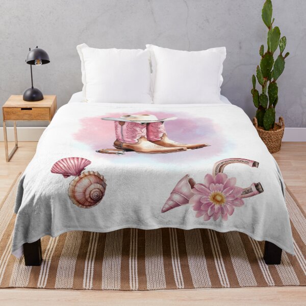 Item preview, Coastal Cowgirl Pink Watrercolor designed and sold by Daria-Shop.