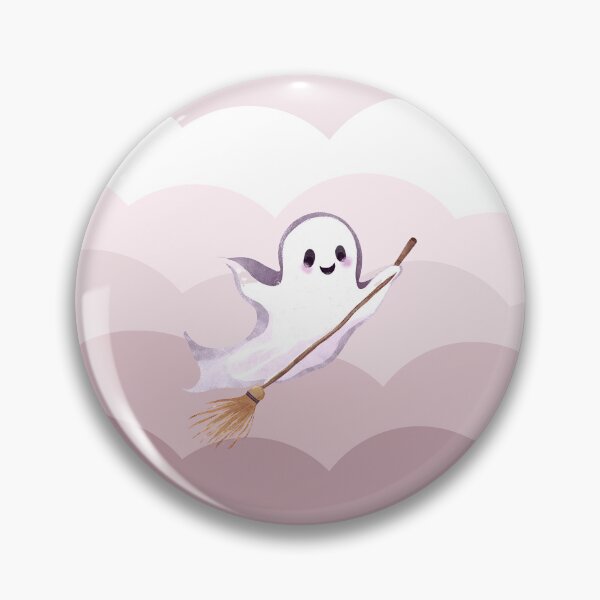 Artikelvorschau, Cute Ghosts Riding Magic Brooms on Halloween entworfen und verkauft von teacherpeiyuan.