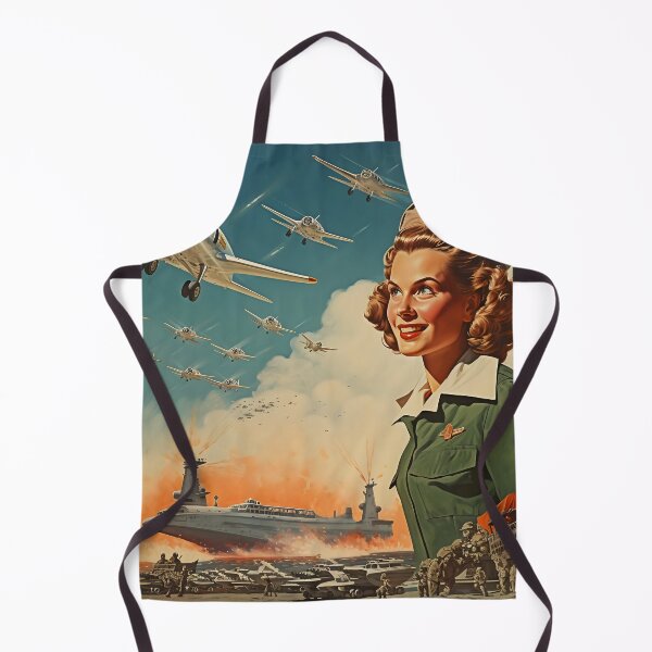 Item preview, World War II Era Woman Watching Planes Fly designed and sold by dcrc.