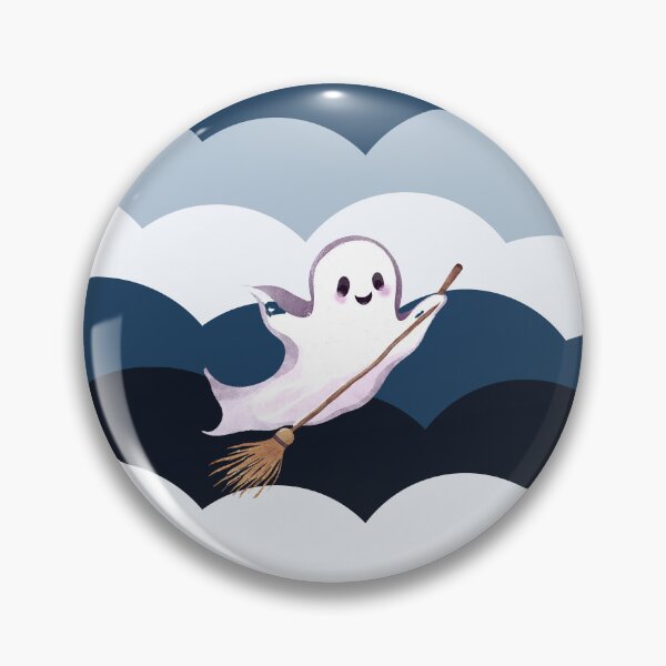 Artikelvorschau, Cute Ghosts Riding Magic Brooms on Halloween entworfen und verkauft von teacherpeiyuan.