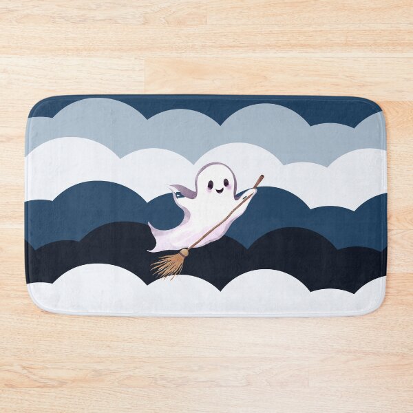 Artikelvorschau, Cute Ghosts Riding Magic Brooms on Halloween entworfen und verkauft von teacherpeiyuan.