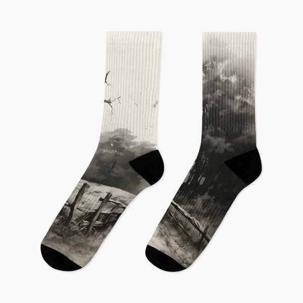 Item preview, Black and white dirt path designed and sold by inkArtistryfine.