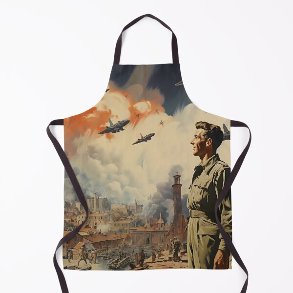 Item preview, World War II Era Man Watching the Shelling of a City designed and sold by dcrc.