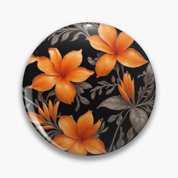 Item preview, a pattern of orange flowers designed and sold by Enga6.
