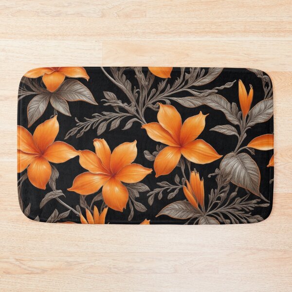 Item preview, a pattern of orange flowers designed and sold by Enga6.