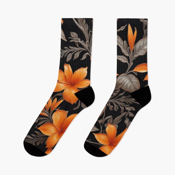 Item preview, a pattern of orange flowers designed and sold by Enga6.