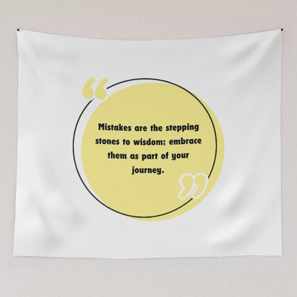 Item preview, Mistakes are the stepping stones to wisdom; embrace them as part of your journey. designed and sold by alphatinost.