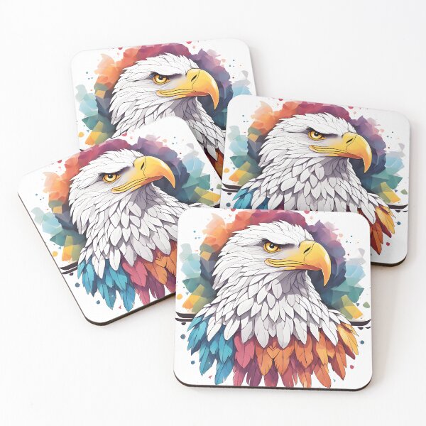 Item preview, Vibrant Colors Eagle designed and sold by ArtsyWishesShop.