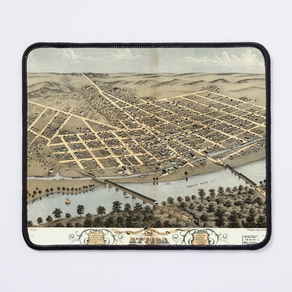 Item preview, Attica, Indiana (1869) designed and sold by allhistory.