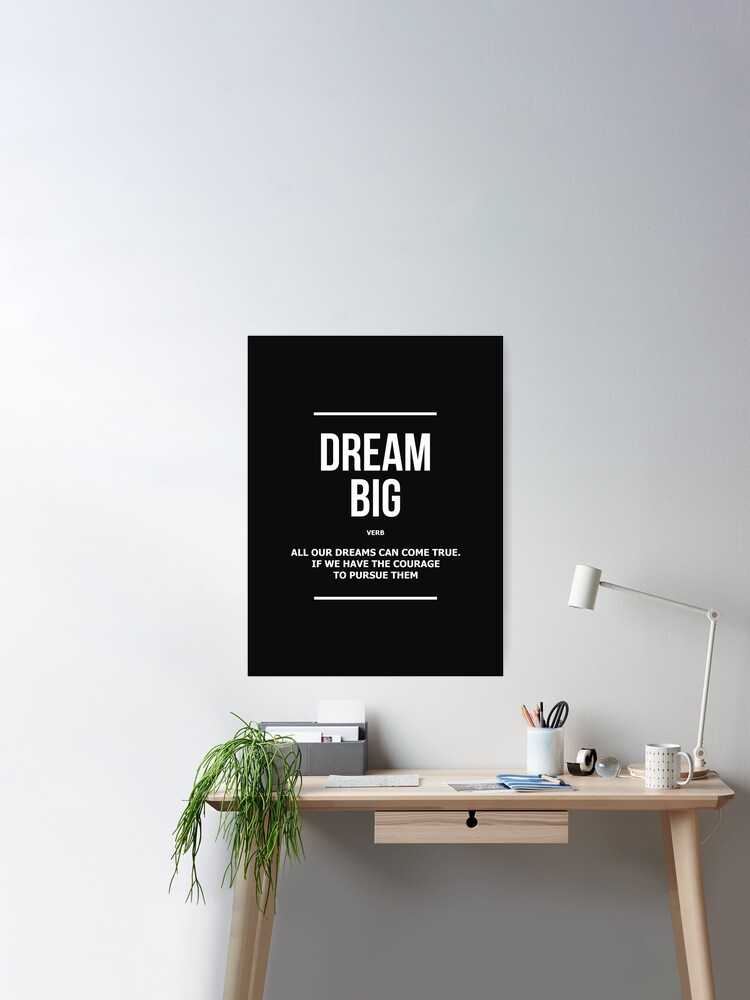 Mouse Pad Motivational Mousepad Dream Big Office Decor for Women