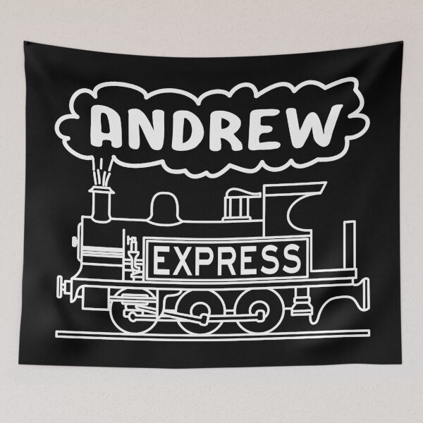 Item preview, Andrew Boys Name Steam Train Locomotive For Andrew designed and sold by Maljonic.