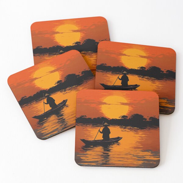 Item preview, Late night on the Mekong designed and sold by OdysseyArtworks.