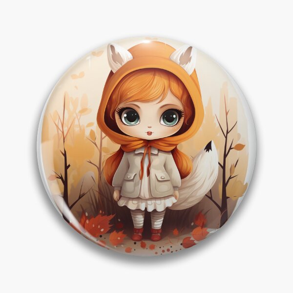 Item preview, Ginger fox girl, autumn fox lady designed and sold by NuttyCottage.