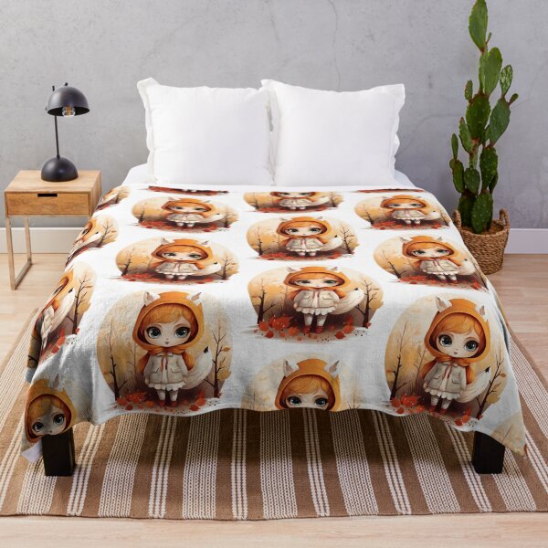 Item preview, Ginger fox girl, autumn fox lady designed and sold by NuttyCottage.