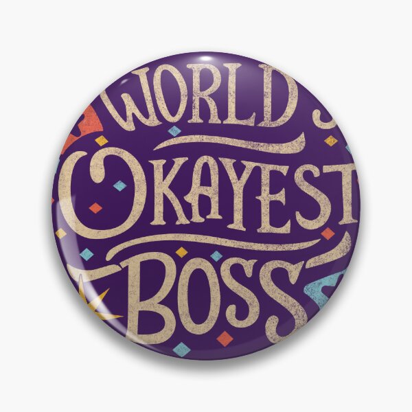 Item preview, World's Okayest Boss designed and sold by Wissam Ramadan.