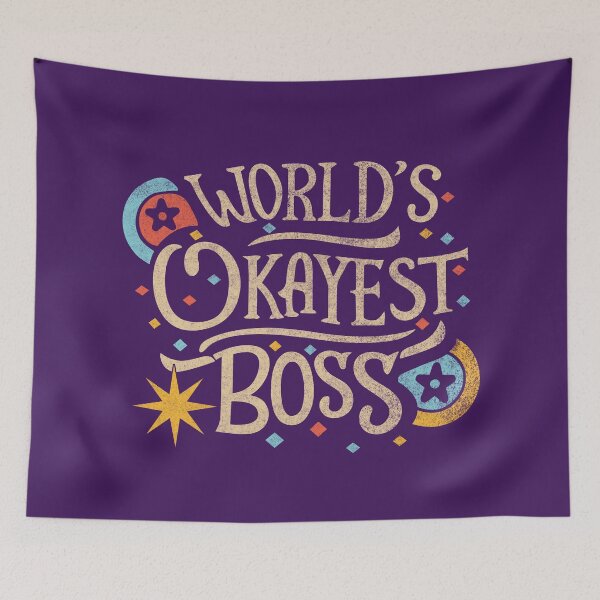 Item preview, World's Okayest Boss designed and sold by Wissam Ramadan.