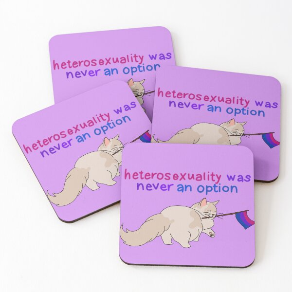 Item preview, Heterosexuality was never an option cat bisexual  designed and sold by ScarletDesigns3.