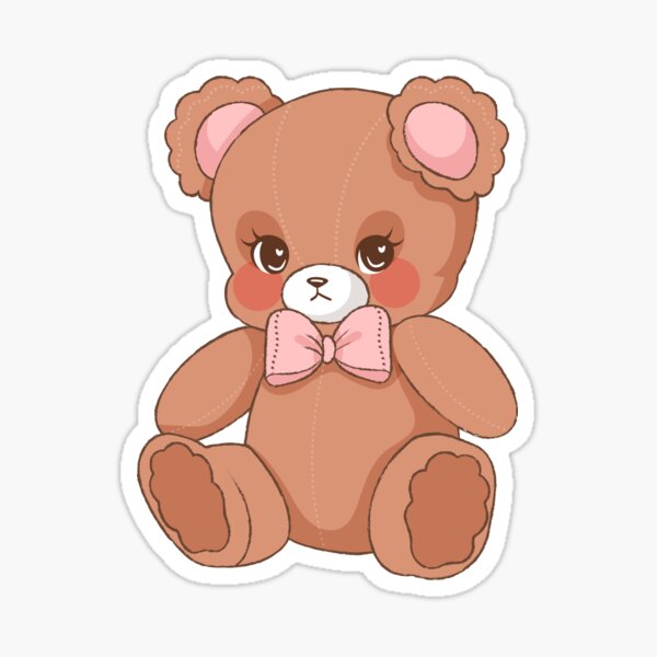 Cute Teddy Bear | Cherub Aesthetic  Sticker for Sale by KittyStrand