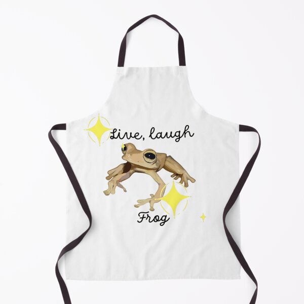 Item preview, Live, Laugh, Frog (Yellow) designed and sold by Barzcreatures.