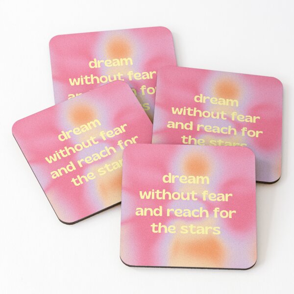Item preview, dream without fear and reach for the stars designed and sold by Merve Geyik.