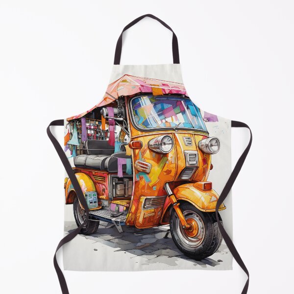 Item preview, Colorful Tuk-Tuk: Urban Adventure Awaits designed and sold by inkArtistryfine.